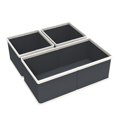 Hot sale square shaped decorative foldable non-woven storage box