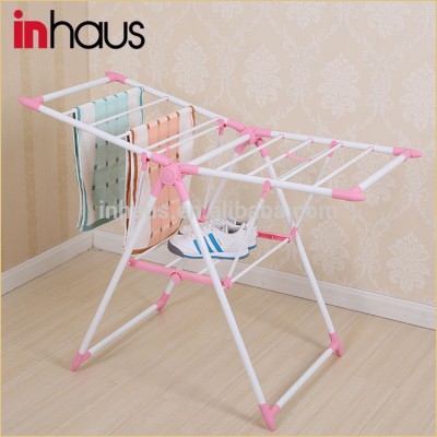 Butterfly Type Collapsible Folding Plastic Clothes Drying Rack for Camping Use