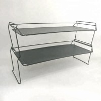 Stackable 2 Tier Shoe Rack Organizer Storage Bench