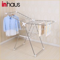 Heavy duty foldable hanging stand portable indoor clothes airer winged drying